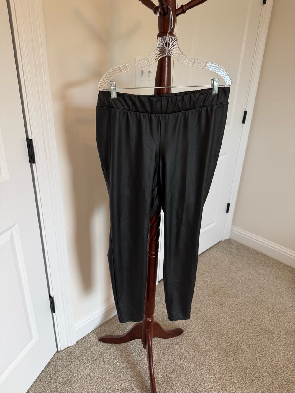 Torrid Black Faux Leather Leggings - Picture 1 of 4